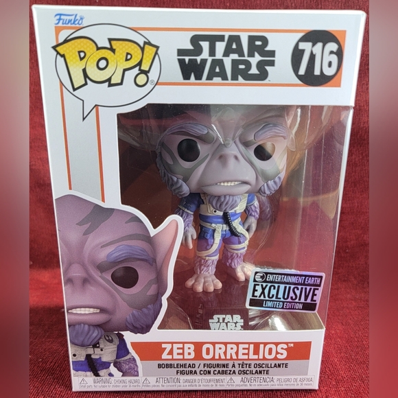 Zeb Orrelios entertainment earth exclusive funko # 716 (nib) With pop protector - Picture 2 of 7
